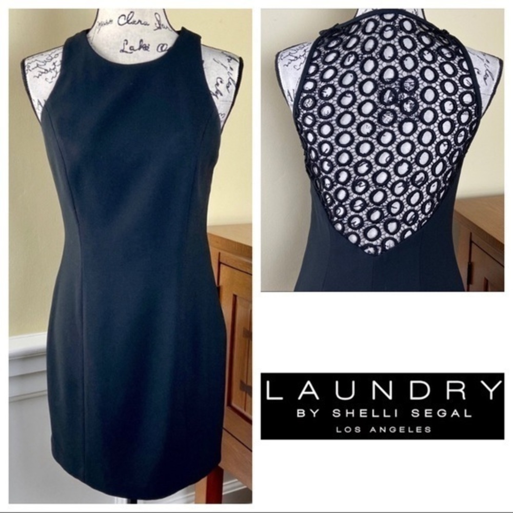 Laundry By Shelly Segal Back Mesh Dress